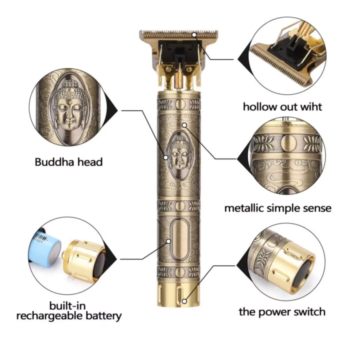 Miniatura 3 de Máquina Patillera Recargable Buda